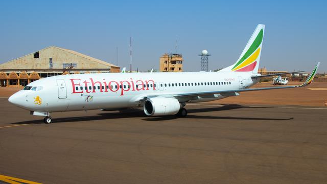 ET-AOB:Boeing 737-800:Ethiopian Airlines